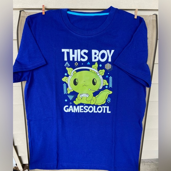Child’s Sz-S/M/7 & M/L/10 Graphic T-Shirt w/Green Gaming Monster/Alien Character - Picture 5 of 16